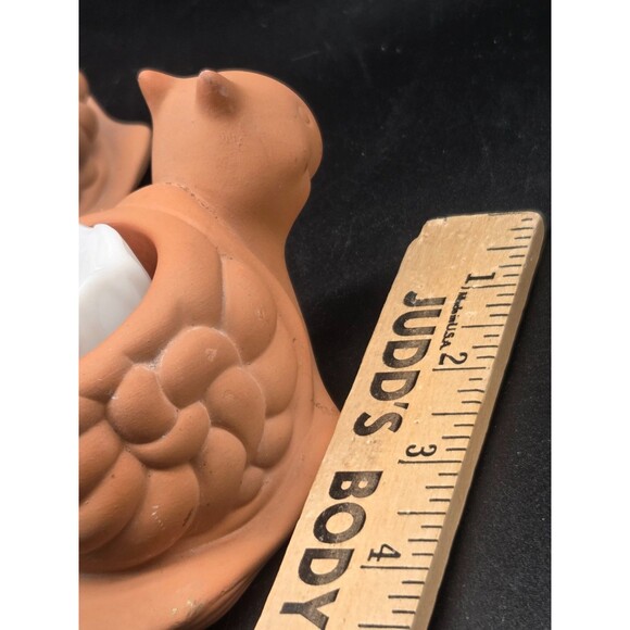 Partylite Set of 2 Turte Terrecotta Candle Holders with Battery Operated Candles - Picture 10 of 16